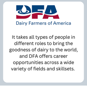 Dairy Farmers of America logo that links to Careers page