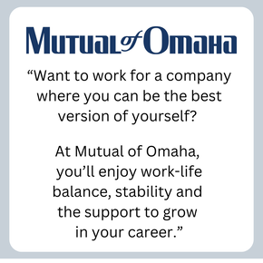 Mutual of Omaha logo that links to Careers page