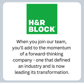 H&R Block logo that links to Careers page