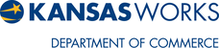 Kansas Works Department of Commerce logo